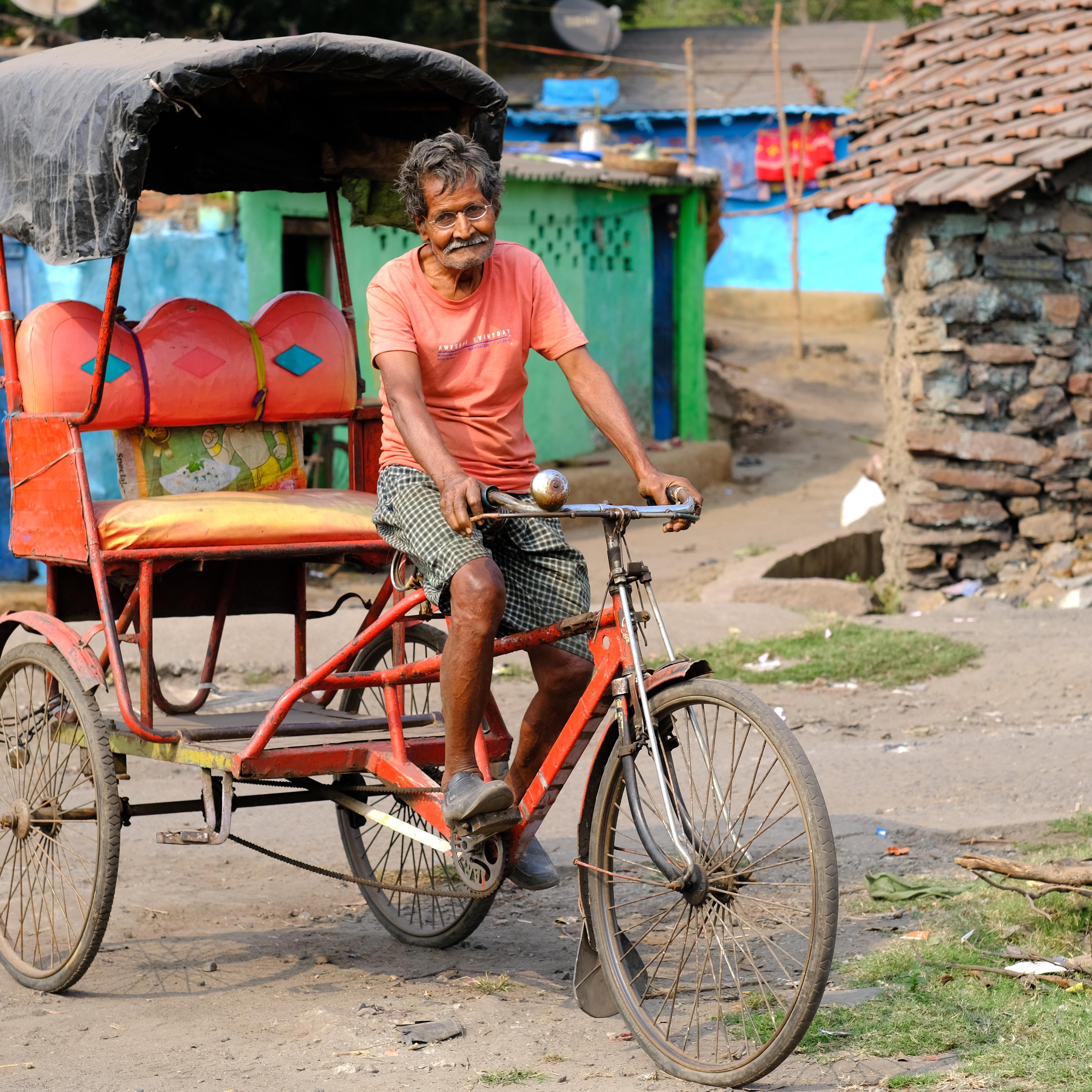 Rikschafahrer in Jharkhand